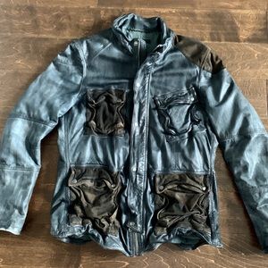 MUUBAA ‘Washed’ Lamb Leather Two Tone